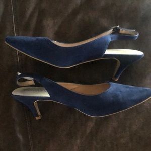 Blue Suede Mule